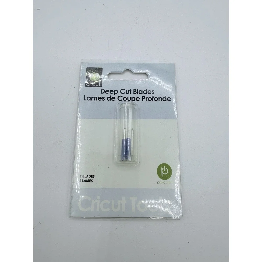 Cricut 29-0630 Deep Cut Blades 1 package With 2‎ Blades New